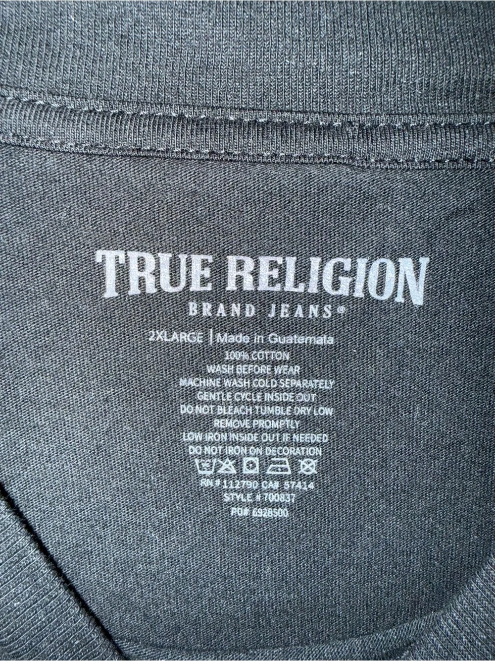 True Religion Men’s Logo Stitch Appliqué Tee